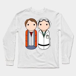 Back to the Future - Marty McFly and Doc Brown Long Sleeve T-Shirt